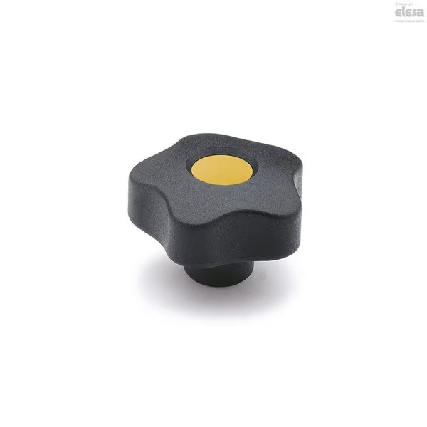 Brass boss, threaded hole, with cap, VCT.50 B-M12-C4, Elesa, Mfr#: VCT-B